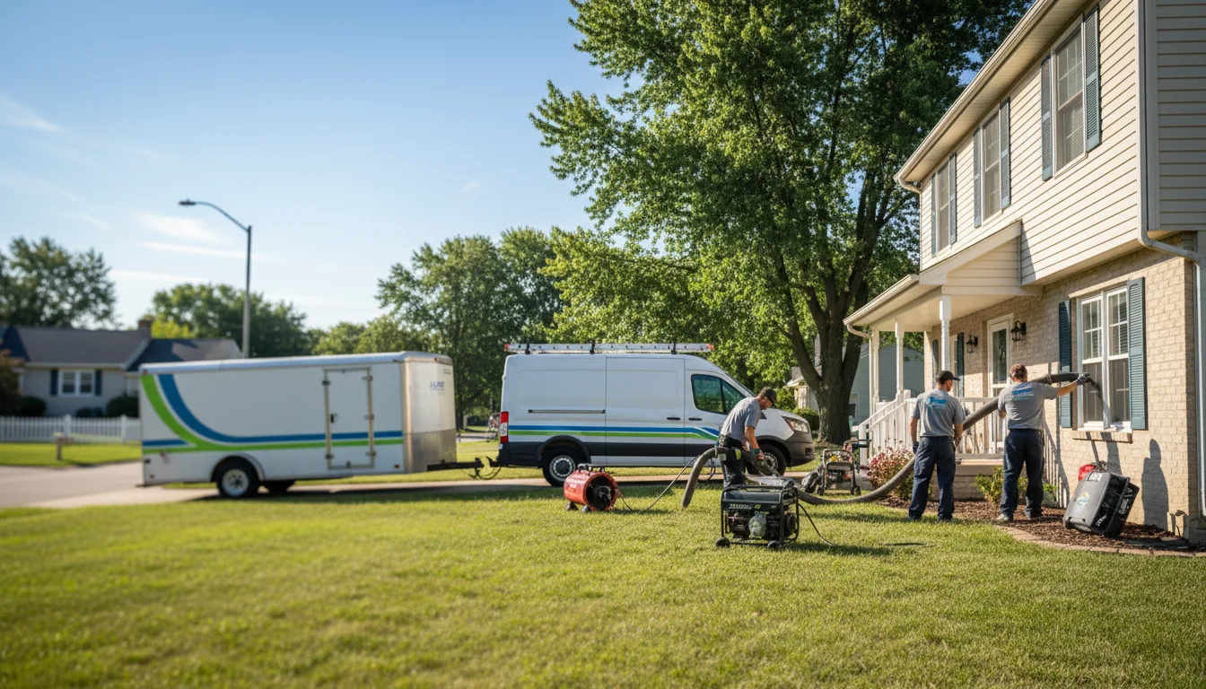 Flooded Basement Restoration And Cleanup With Repair in Greenfield, OH near me